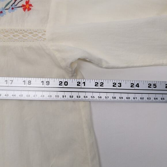 Roper Bohemian Embroidered Tunic Top Size Medium - Picture 6 of 9
